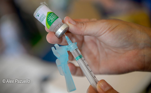 Primeiro dia de vacinao contra a Influenza em Manaus superou 159% do pblico previsto