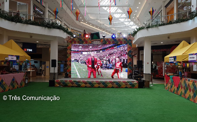 Amazonas Shopping terá telão para transmissão dos jogos da Copa