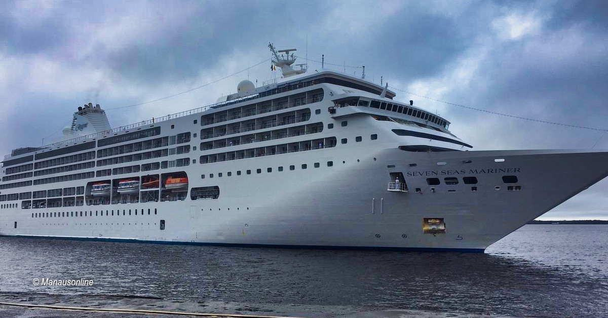 M/S Seven Seas Mariner retorna a Manaus com 1,1 mil turistas a bordo
