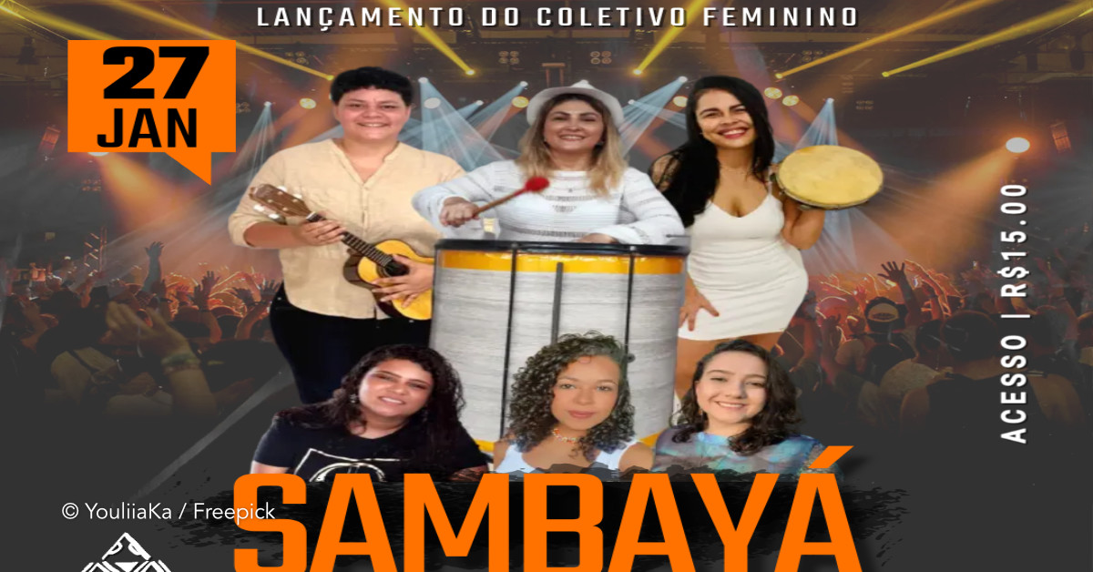 Nasce em Manaus o Sambayá - coletivo feminino de samba amazonense que faz sua estreia nesta sexta (27) na Toca do Mumu