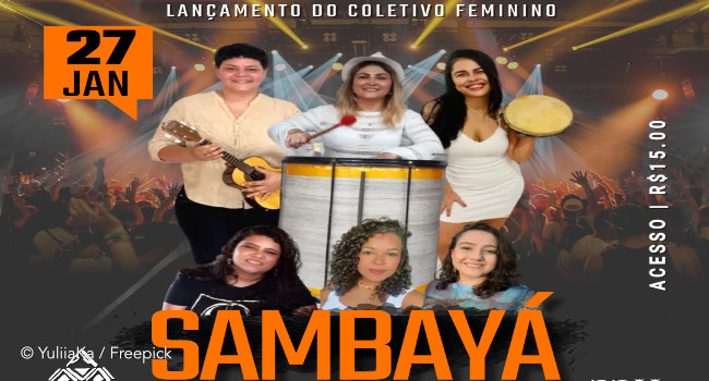 Nasce em Manaus o Sambayá - coletivo feminino de samba amazonense que faz sua estreia nesta sexta (27) na Toca do Mumu